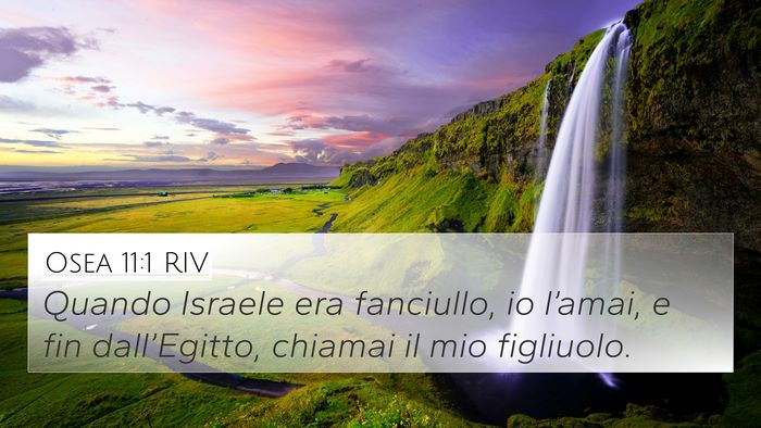 Osea 11:1 RIV Bible Verse Image