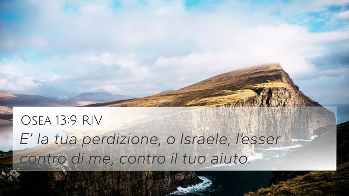 Osea 13:9 RIV Bible Verse Image