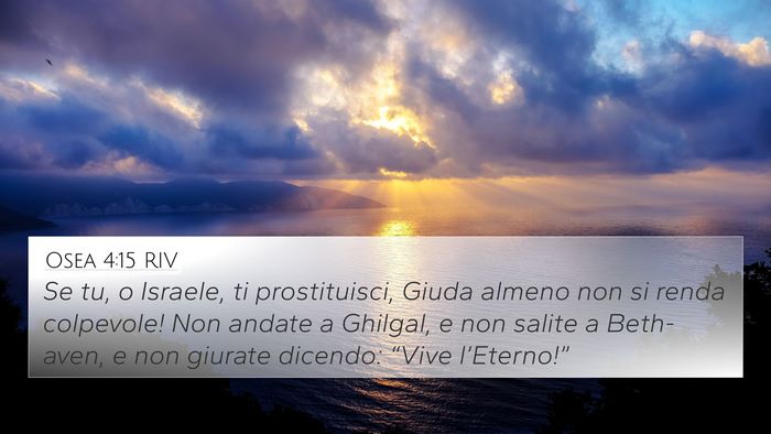 Osea 4:15 RIV Bible Verse Image