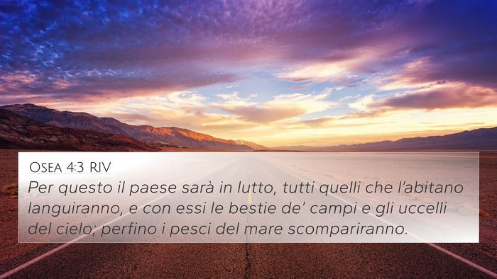 Osea 4:3 RIV Bible Verse Image