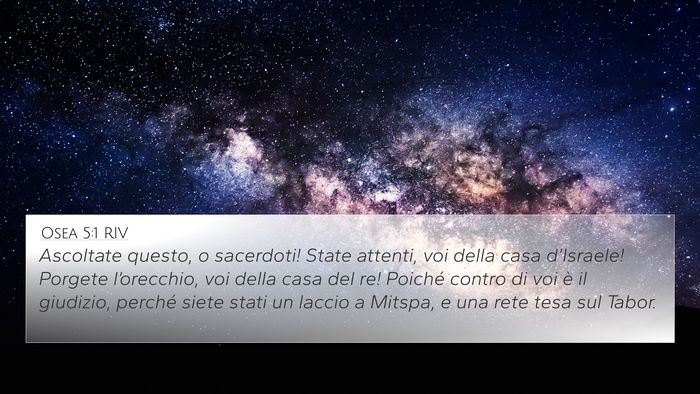 Osea 5:1 RIV Bible Verse Image