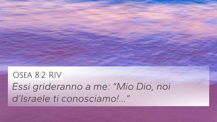 Osea 8:2 RIV Bible Verse Image