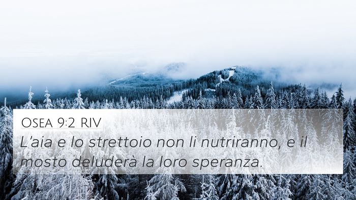 Osea 9:2 RIV Bible Verse Image