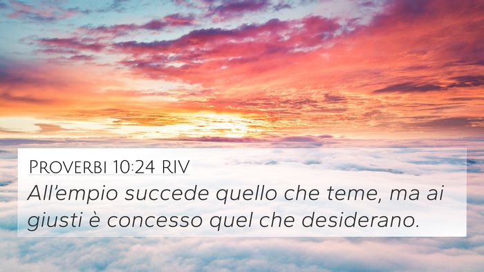 Proverbi 10:24 RIV Bible Verse Image