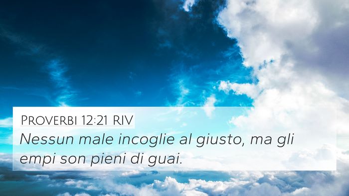 Proverbi 12:21 RIV Bible Verse Image