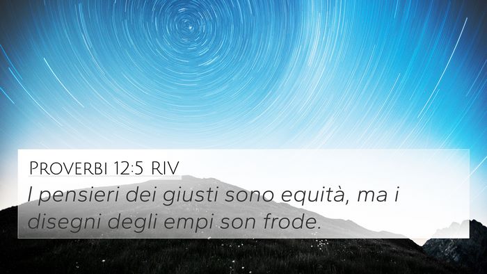 Proverbi 12:5 RIV Bible Verse Image