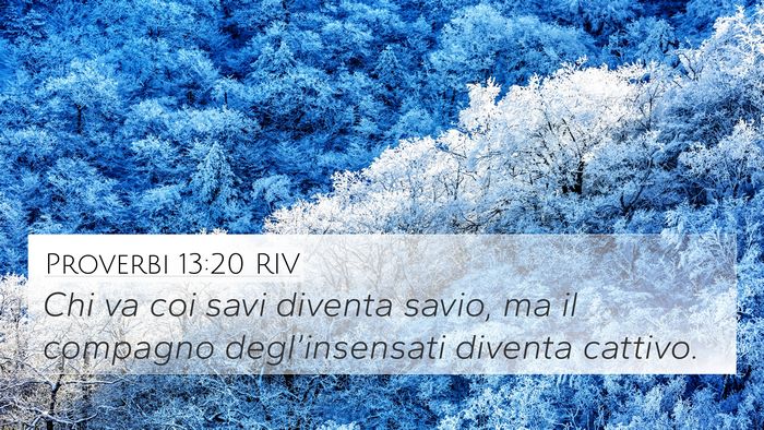 Proverbi 13:20 RIV Bible Verse Image