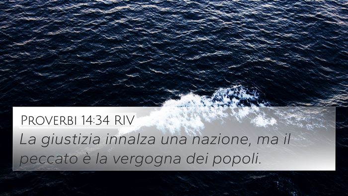 Proverbi 14:34 RIV Bible Verse Image