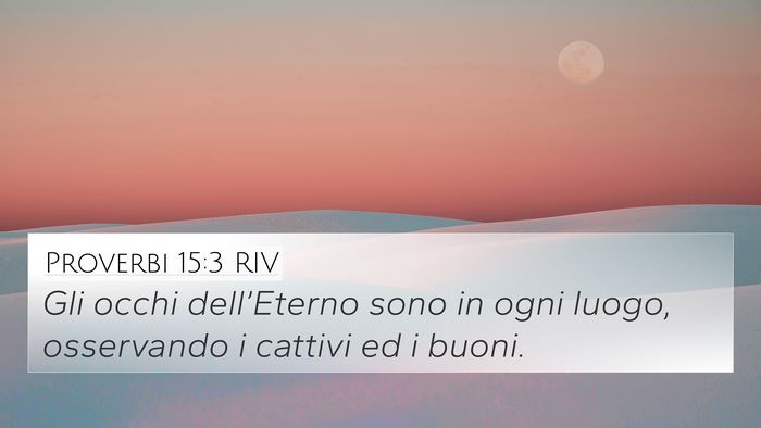 Proverbi 15:3 RIV Bible Verse Image