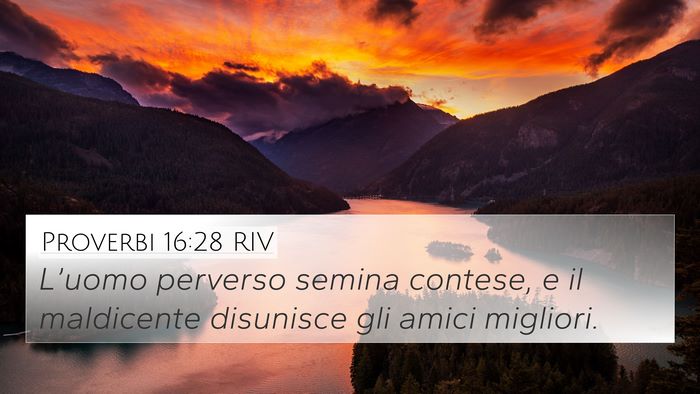 Proverbi 16:28 RIV Bible Verse Image