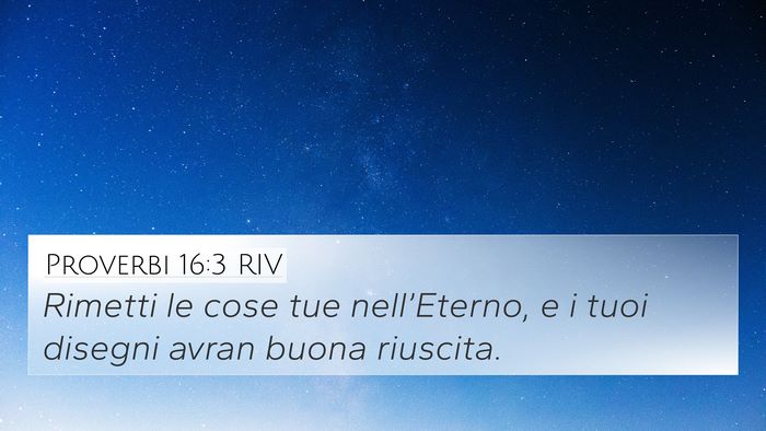 Proverbi 16:3 RIV Bible Verse Image