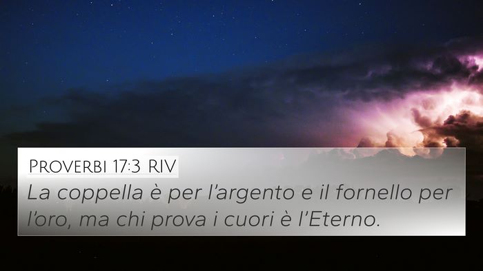 Proverbi 17:3 RIV Bible Verse Image