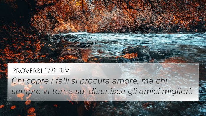 Proverbi 17:9 RIV Bible Verse Image