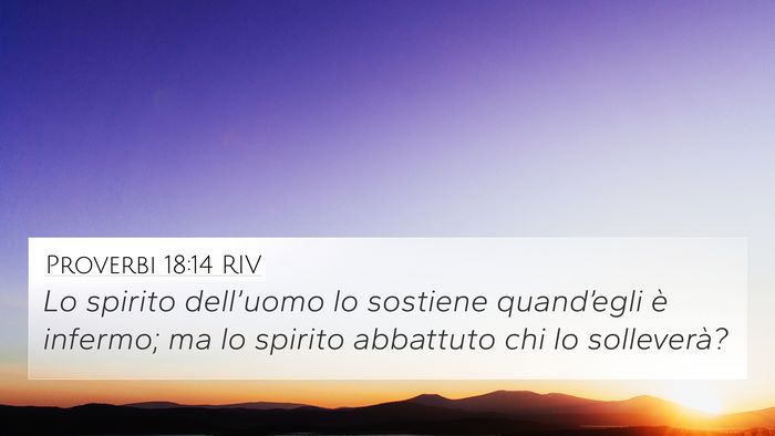 Proverbi 18:14 RIV Bible Verse Image