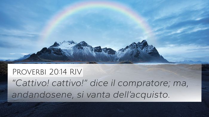 Proverbi 20:14 RIV Bible Verse Image