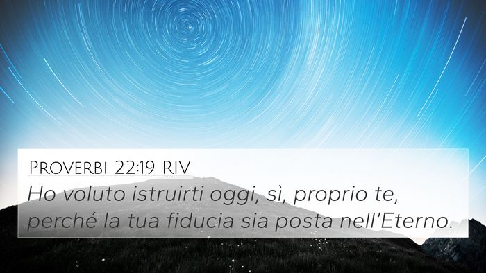 Proverbi 22:19 RIV Bible Verse Image