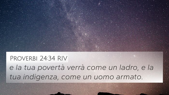 Proverbi 24:34 RIV Bible Verse Image