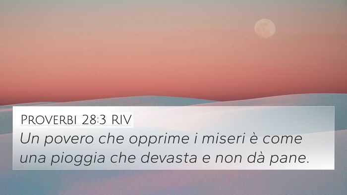 Proverbi 28:3 RIV Bible Verse Image