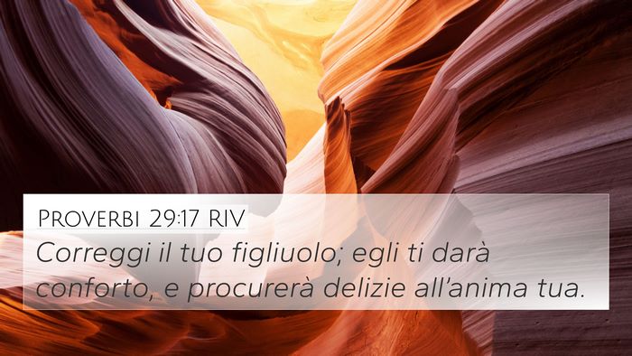 Proverbi 29:17 RIV Bible Verse Image