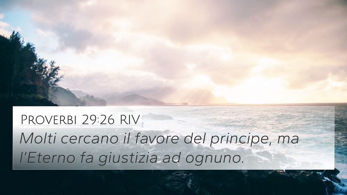 Proverbi 29:26 RIV Bible Verse Image