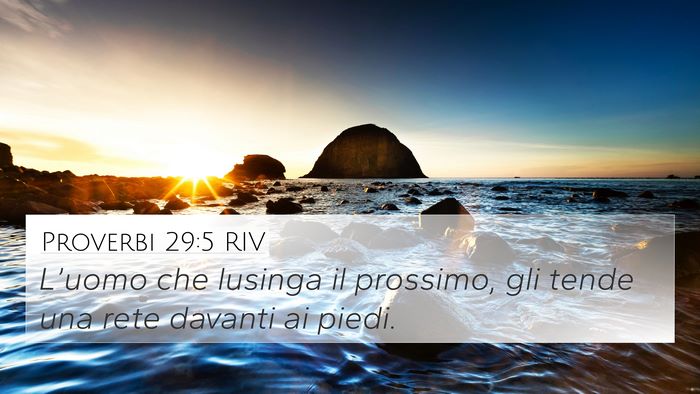 Proverbi 29:5 RIV Bible Verse Image