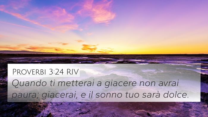 Proverbi 3:24 RIV Bible Verse Image