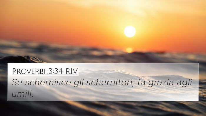 Proverbi 3:34 RIV Bible Verse Image