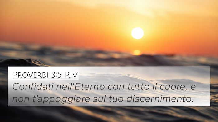 Proverbi 3:5 RIV Bible Verse Image