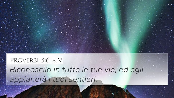 Proverbi 3:6 RIV Bible Verse Image