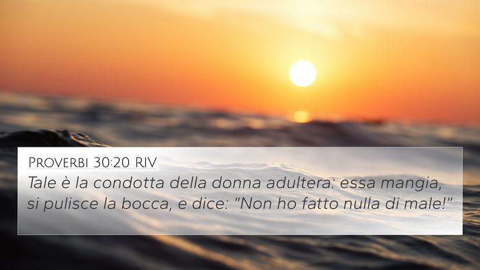 Proverbi 30:20 RIV Bible Verse Image