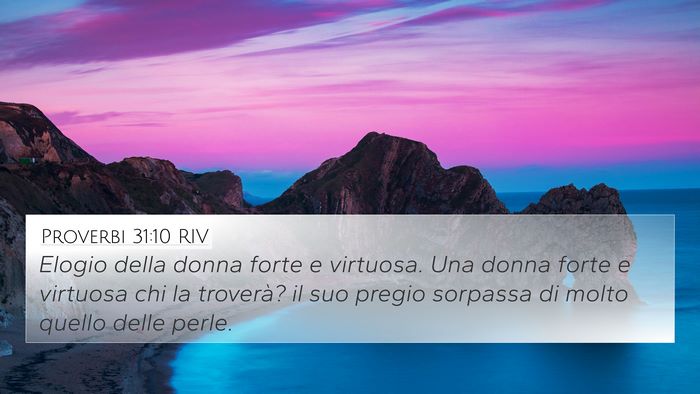 Proverbi 31:10 RIV Bible Verse Image