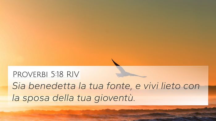 Proverbi 5:18 RIV Bible Verse Image