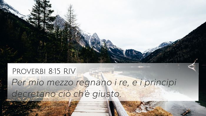Proverbi 8:15 RIV Bible Verse Image