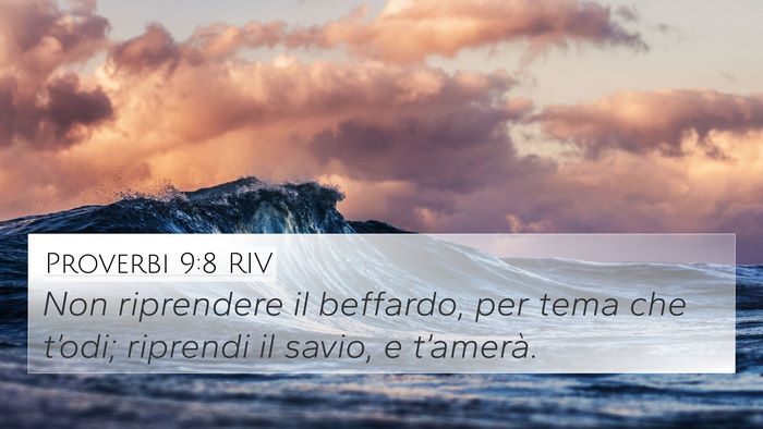Proverbi 9:8 RIV Bible Verse Image