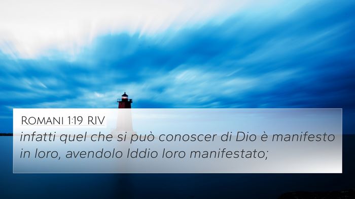 Romani 1:19 RIV Bible Verse Image