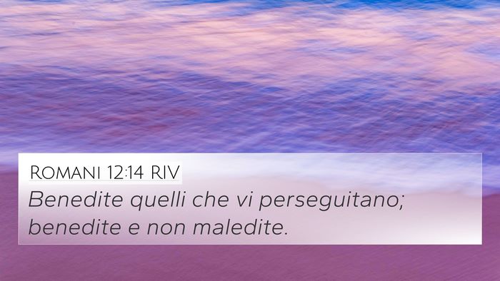 Romani 12:14 RIV Bible Verse Image