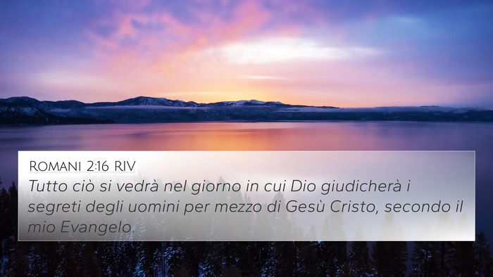 Romani 2:16 RIV Bible Verse Image