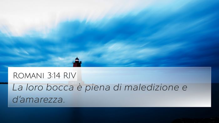 Romani 3:14 RIV Bible Verse Image