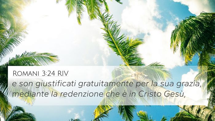 Romani 3:24 RIV Bible Verse Image