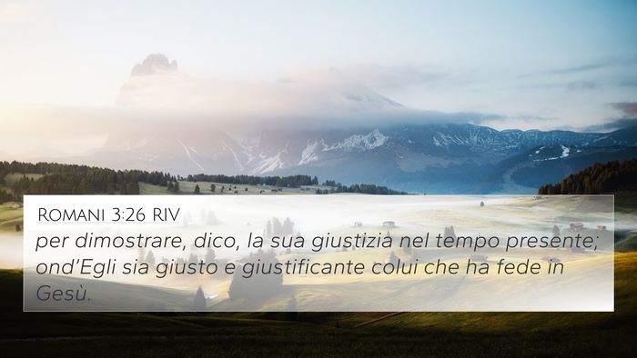 Romani 3:26 RIV Bible Verse Image