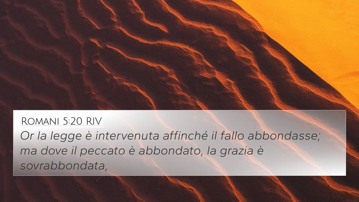 Romani 5:20 RIV Bible Verse Image