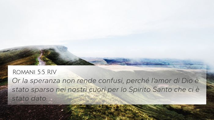 Romani 5:5 RIV Bible Verse Image