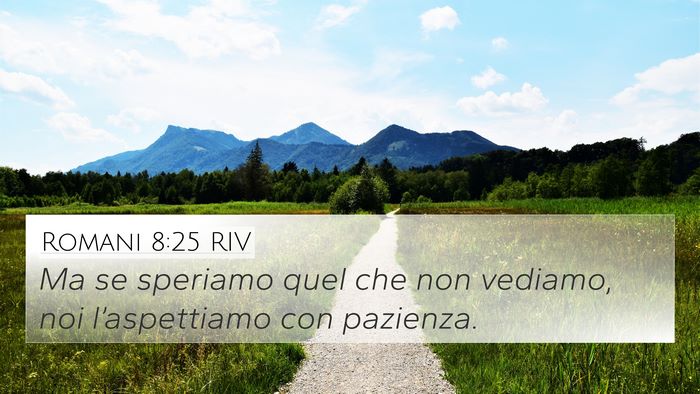 Romani 8:25 RIV Bible Verse Image