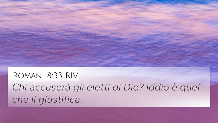 Romani 8:33 RIV Bible Verse Image