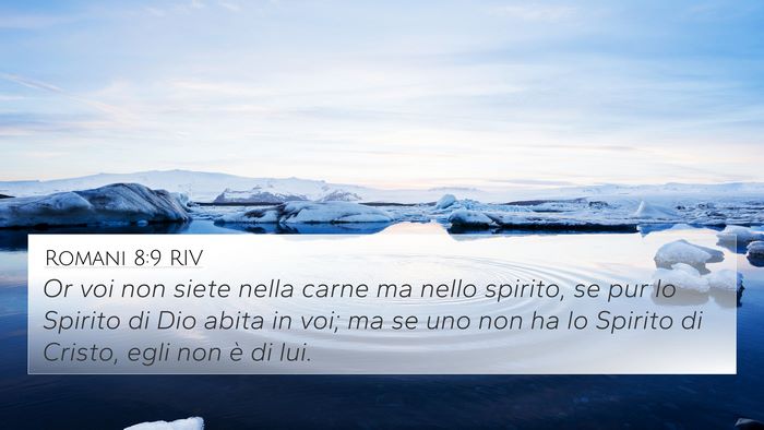 Romani 8:9 RIV Bible Verse Image