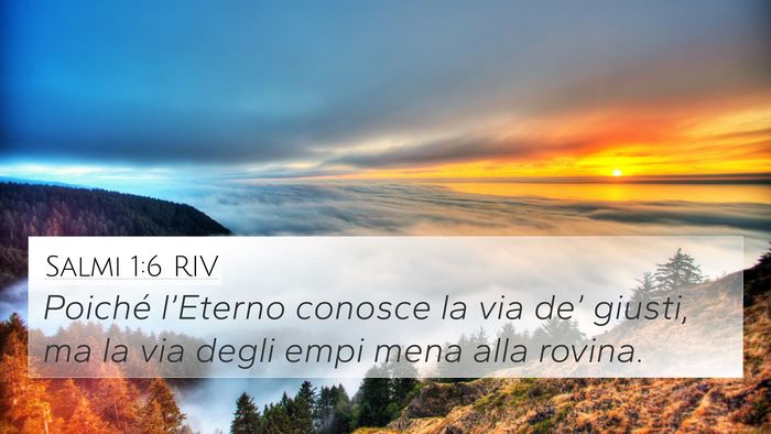 Salmi 1:6 RIV Bible Verse Image