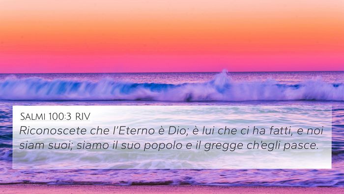 Salmi 100:3 RIV Bible Verse Image