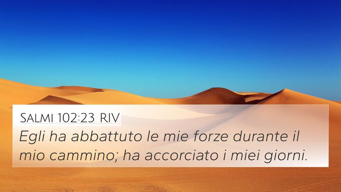 Salmi 102:23 RIV Bible Verse Image