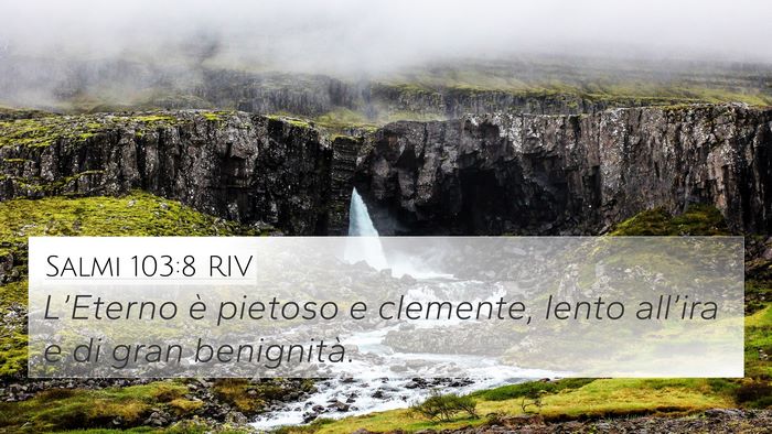 Salmi 103:8 RIV Bible Verse Image