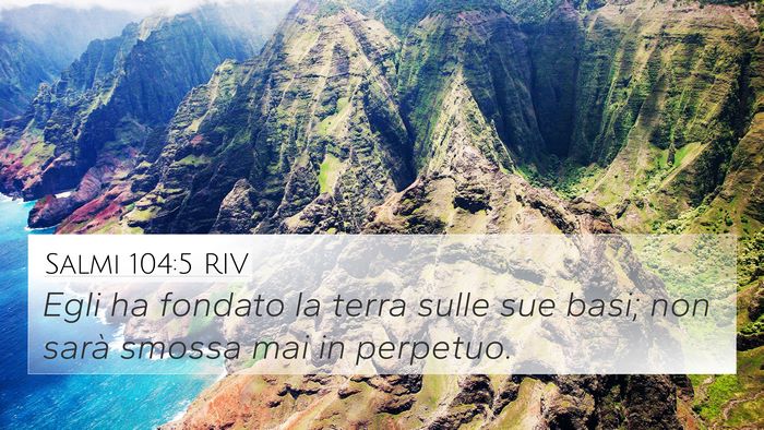 Salmi 104:5 RIV Bible Verse Image